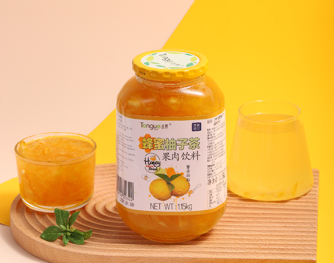 舌界Tongue蜂蜜柚子茶1.15kg韩国原装进口柚子酱奶茶咖啡店专用商用蜂蜜柚子茶